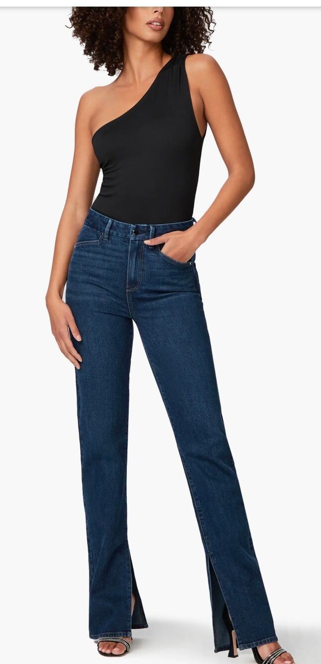 PAIGE Saveria One-Shoulder black women’s Bodysuit (New)